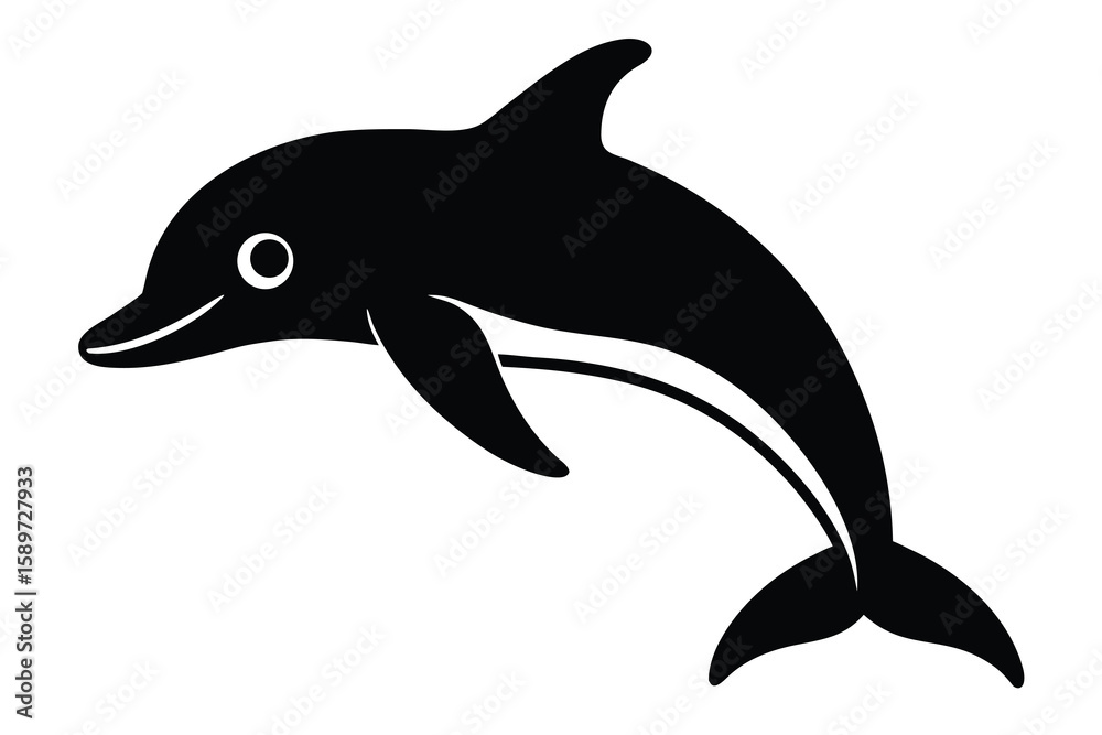 Naklejka premium dolphin vector icon