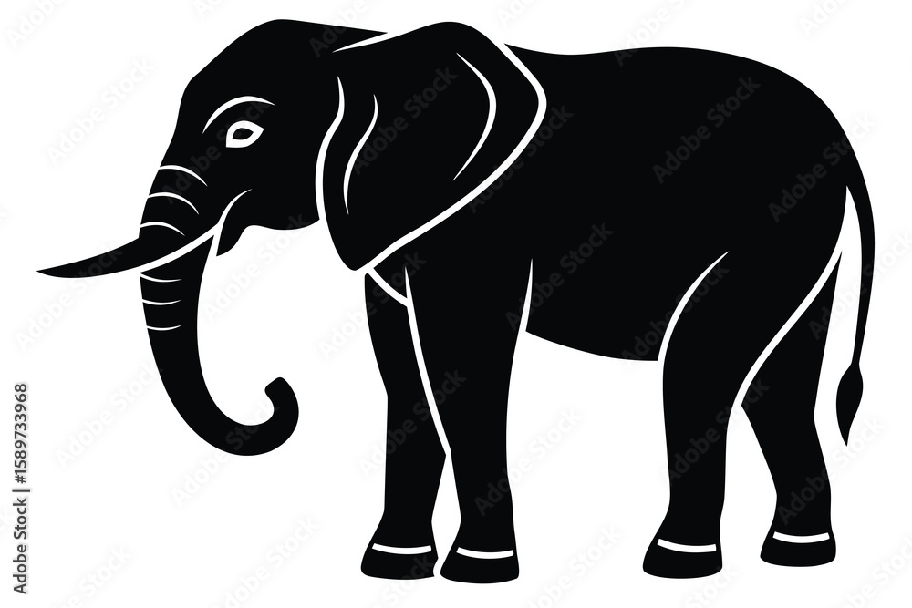 Obraz premium elephant vector icon