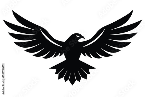 flying eagle vector icon