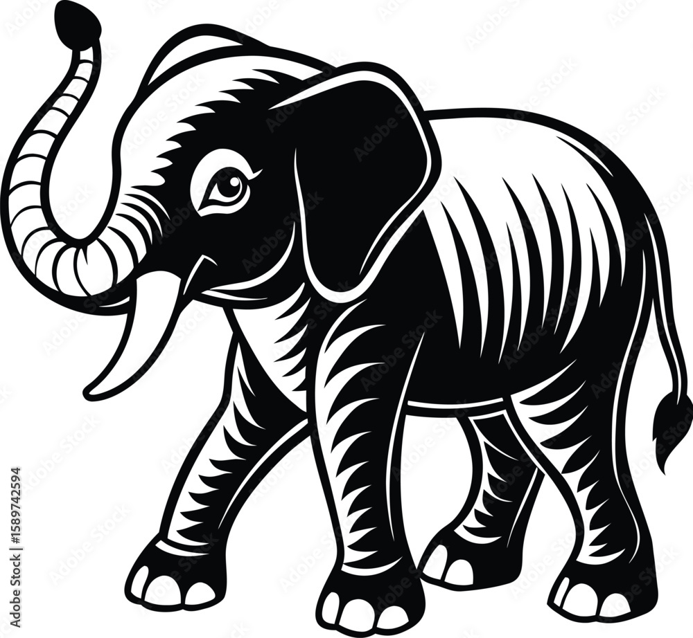 Obraz premium Abstract geometric pattern with vibrant color palette and text elements