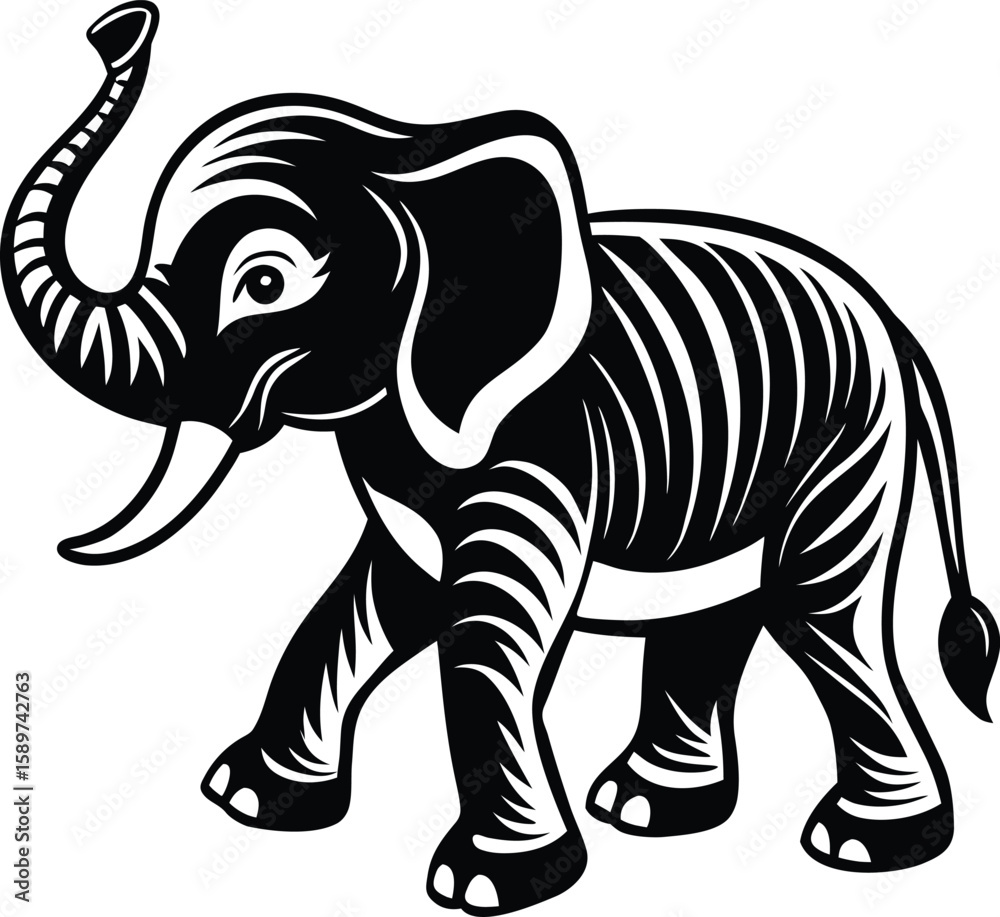 Fototapeta premium Abstract geometric design with vibrant color palette and text elements