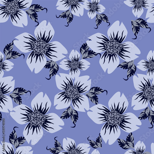 vintage floral seamless pattern. Rich with nostalgia and classic elegance, this pattern evokes the charm of a bygone era for print and textile