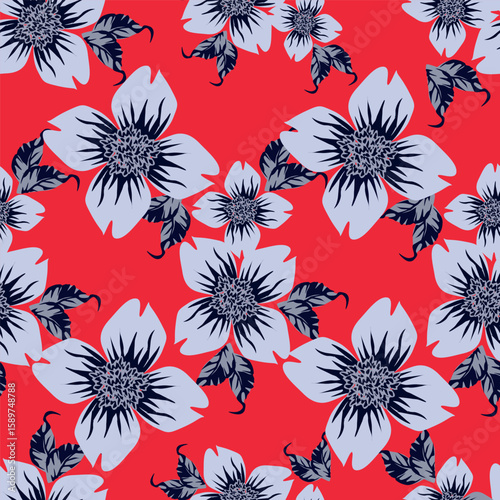 vintage floral seamless pattern. Rich with nostalgia and classic elegance, this pattern evokes the charm of a bygone era for print and textile