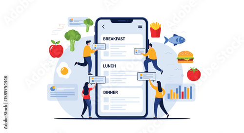 Digital healthy meal planning application for personalized nutrition and lifestyle guidance