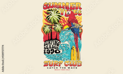 Tropical paradise. Macaw paradise artwork. Tropical vibes t shirt artwork. Palm tree artwork.