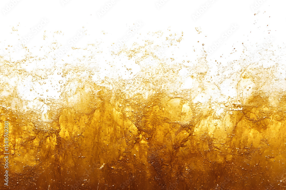 Obraz premium Golden Liquid Splashing Background Image