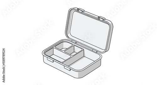 Durable compartmentalized lunchbox for healthy eating and meal prep on the go