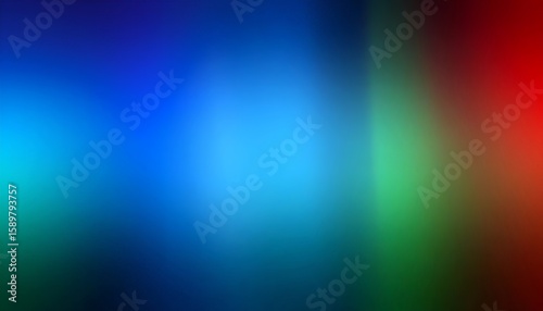Colorful gradient background blending red, green and blue