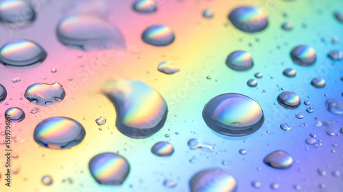 Wallpaper Mural Bright colorful bubbles and drops on a clear abstract background Torontodigital.ca