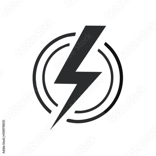 Stylized Lightning Bolt Circle Icon Symbolizing Energy Power and Quick Electric Charge Free Download Stylized Lightning Bolt Circle Icon Symbolizing Energy Power and Quick Electric Charge - GFXLoad