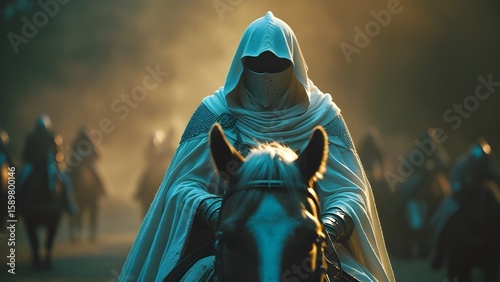 A man on a horse