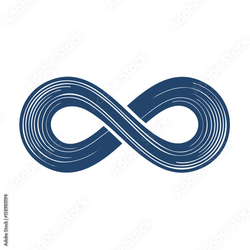 Stylized Infinity Symbol Depiction of Limitless Possibilities and Continuous Flow