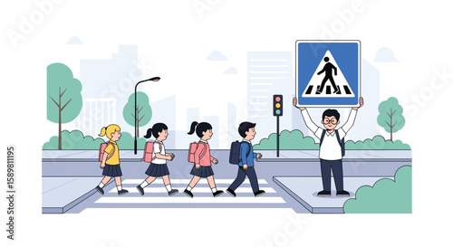 Safe journeys to school a child pedestrian safety awareness campaign event
