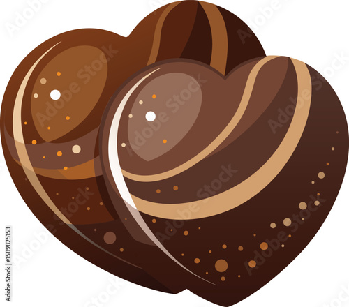 vector illustration of a chocolate cake