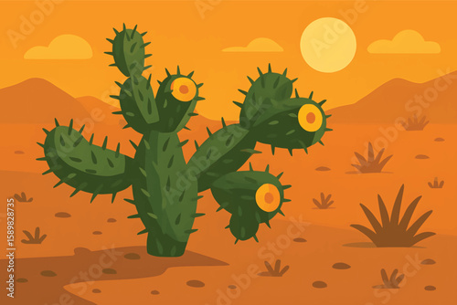 ChatGPT said:
🌵 Bold desert cactus in warm sunset hues—perfect for nature themes, backgrounds, and illustrations! Brighten your next project—download now from Adobe Stock Premium! 🌞