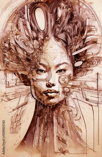 robotic woman