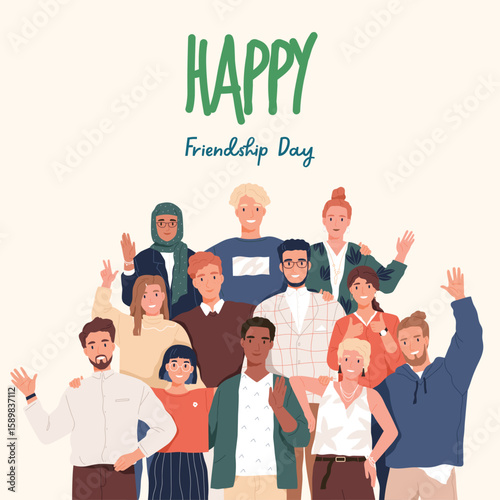 Minimalist Happy Friendship Day Instagram Post