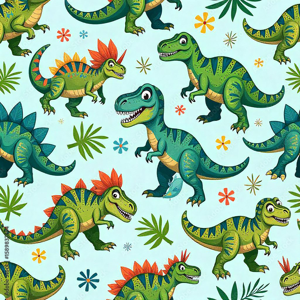 Obraz premium green dragon with a dragon