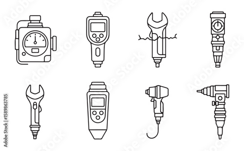 Measuring devices and tools measuring instruments gauges