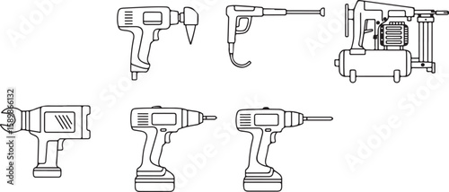 Power tools collection drill driver