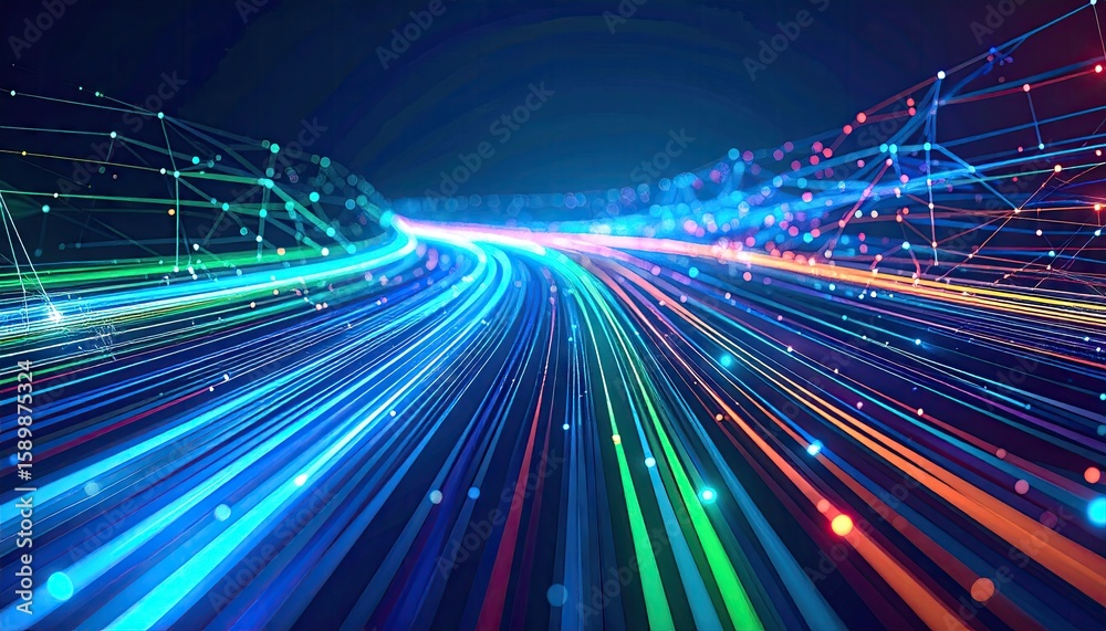 Fototapeta premium Abstract digital highway (4)