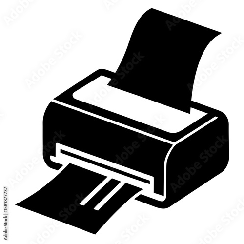 printer icon vector illustration