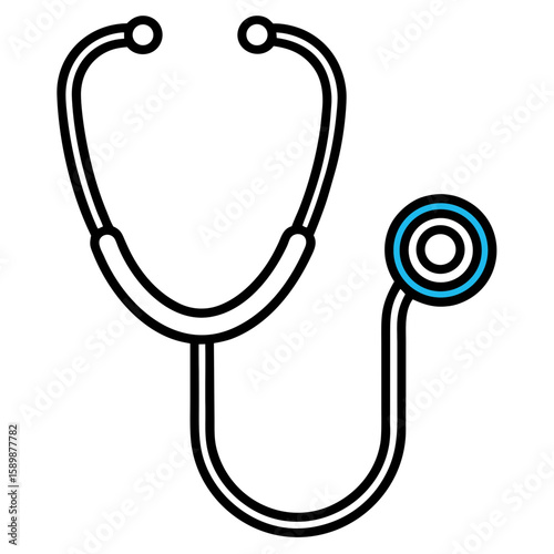 stethoscope isolated on white background