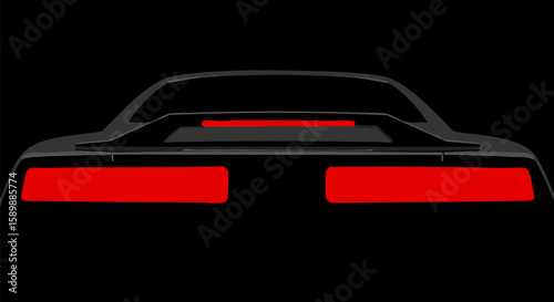 Sports Car Rear Spoiler