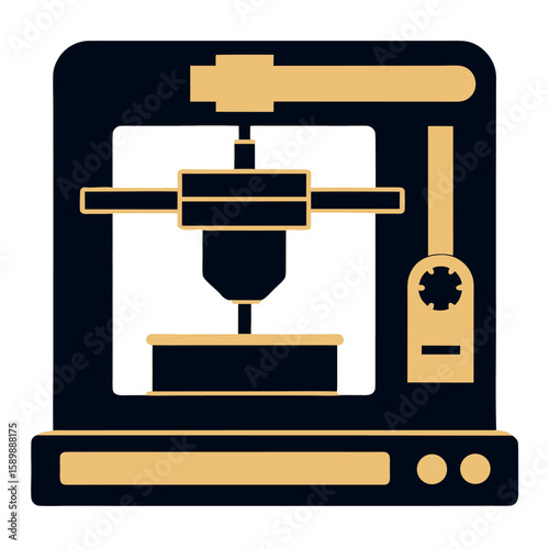 Desktop 3D Printer Silhouette Additive Manufacturing
