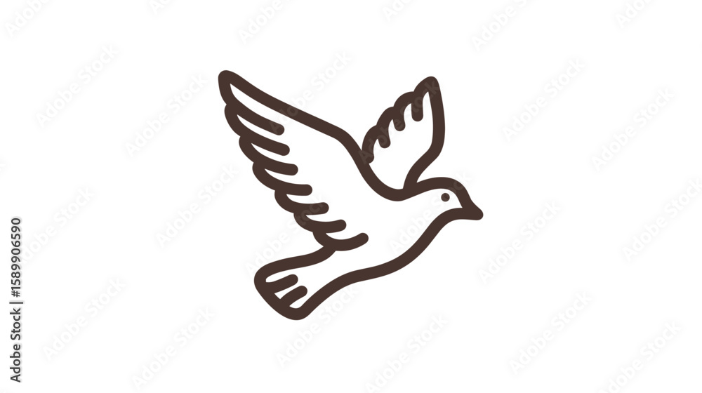 Obraz premium Symbol of Peace and Hope Taking Flight Gracefully