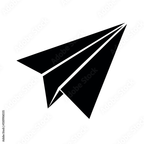 Message Paper Plane Icon Vector Illustration