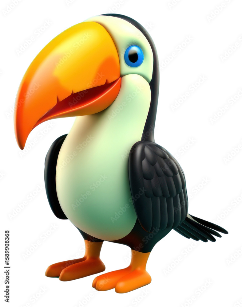 Naklejka premium PNG Toucan toucan animal puffin.