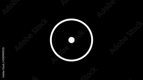 Simple motion graphic animation of a circle of lines pulsating from the center.