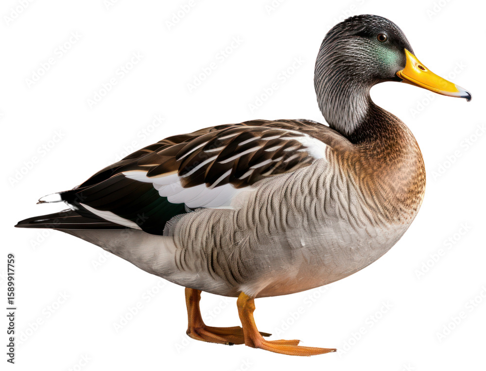 PNG Mallard duck animal bird anseriformes.
