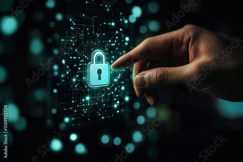 Digital Lock Interface With Hand Interacting in Secure Virtual Environment
