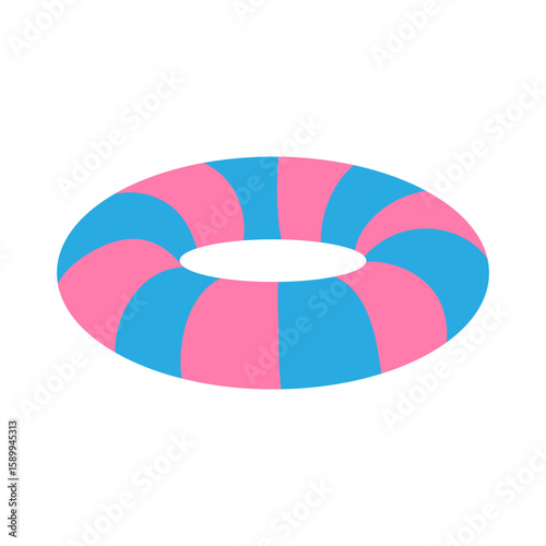 Swim ring vector icon. inflatable ring illustration sign. float symbol. inner tube logo.