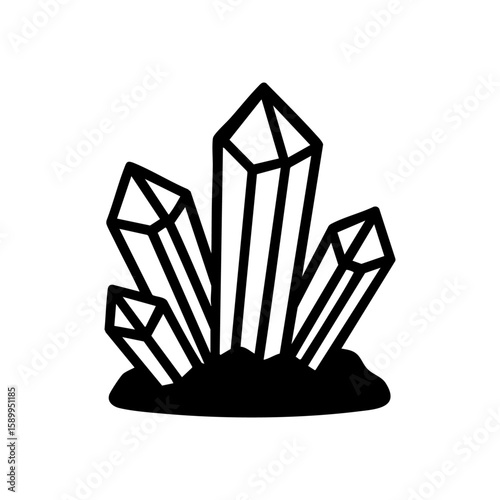 salt crystal cluster icon