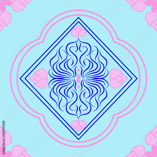 abstract vector background Fabric pattern Tile pattern