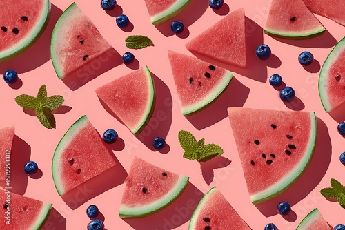 watermelon slices background