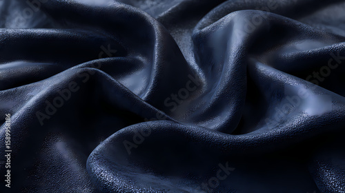 Experience the luxurious feel of a soft, dark blue suede fabric texture in exquisite detail. velvet grain. Illustration