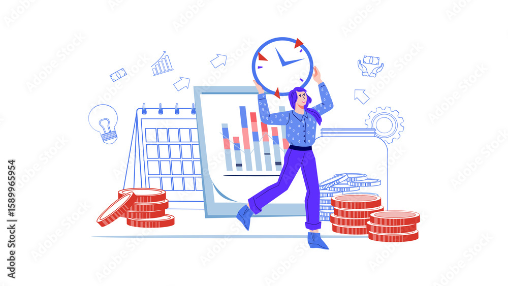 Deadline and Schedule Management PNG Illustration Deadline and Schedule Management PNG Illustration