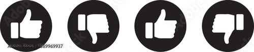 Thumbs up down icons thumbs down like