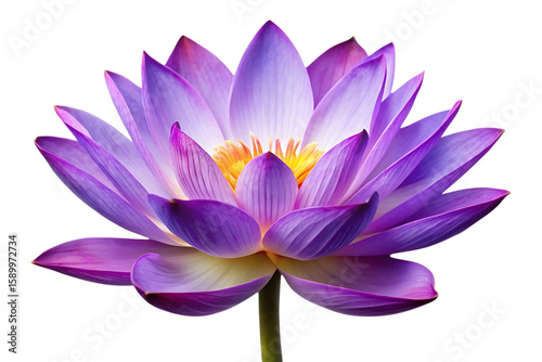 purple lotus flower image isolated on a transparent background