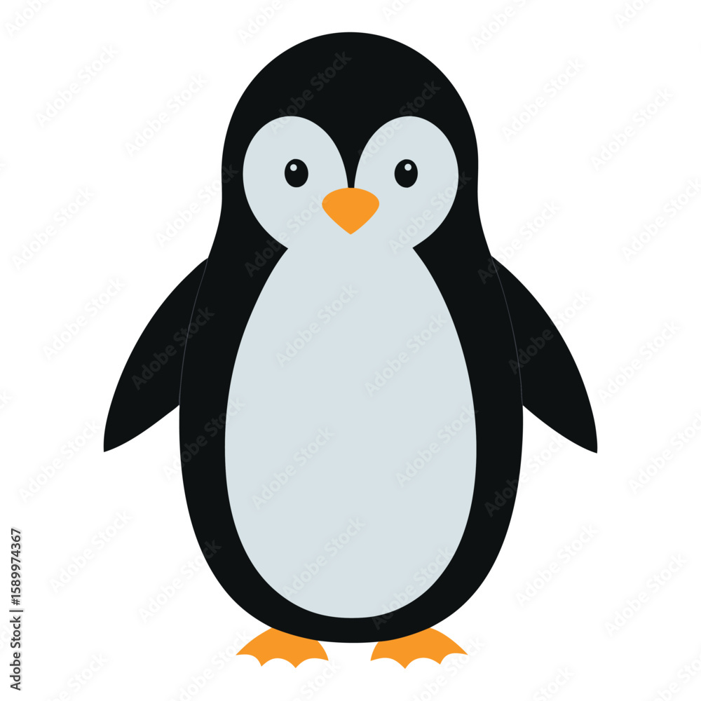 Obraz premium penguin on a white background