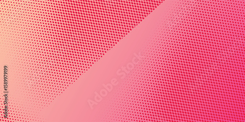 Modren simple art nice pink orange polka dots gradient halftone background.  art cartoon dot texture with comic graphic design abstract circle poster