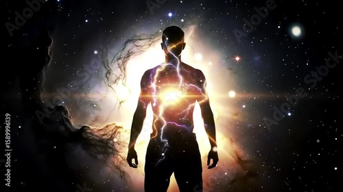 Cosmic Man Energy, Space, Nebula