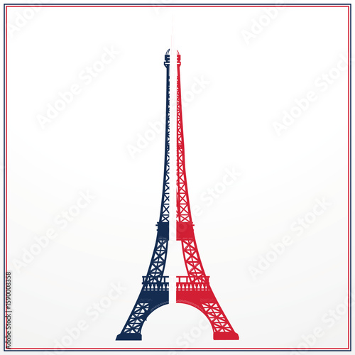 eiffel tower vector illustration