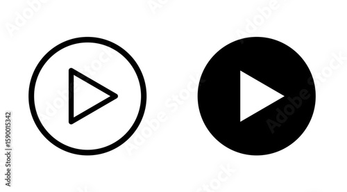 Free Download Play button icon stock illustration - GFXLoad