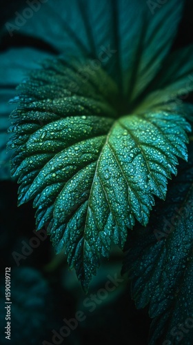 Green Cabbage Leaves With Detailed Texture Captured in a Natural Setting Duri...