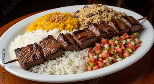 Brazilian dinner on a plate
